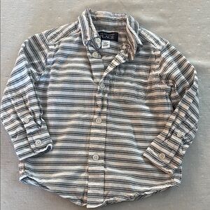 The Children's Place Blue and White Button Down Shirt
